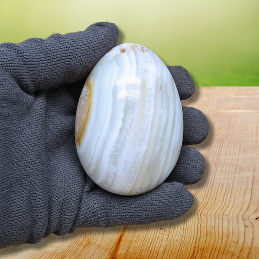 Œuf en Aragonite et Calcite 262g (PRGFL620-7)