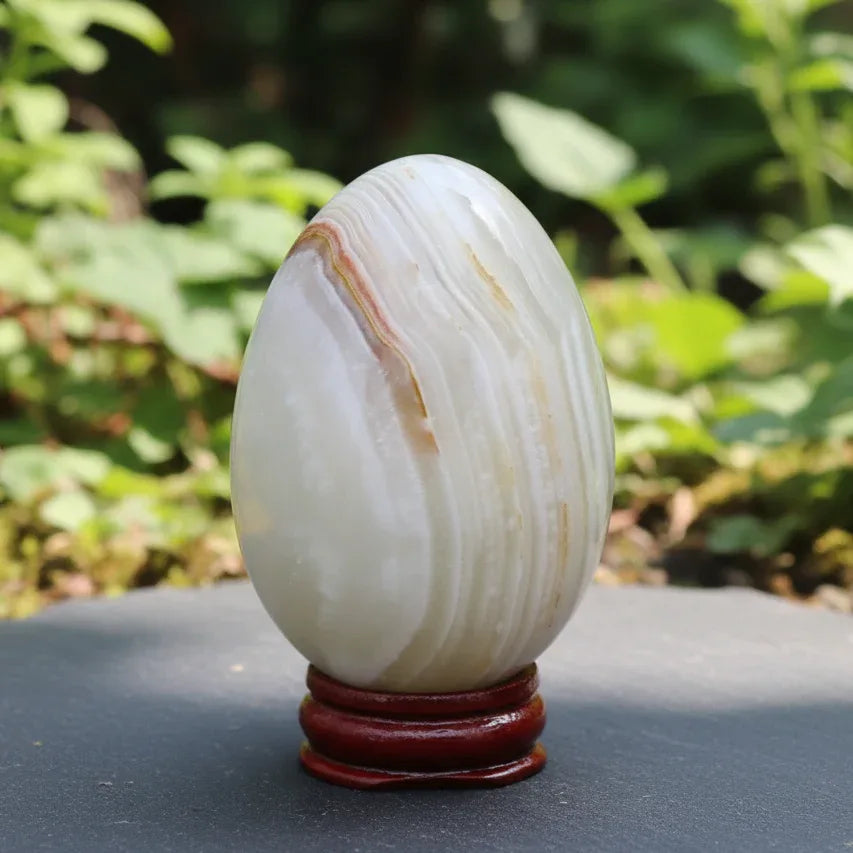 Œuf en Aragonite et Calcite 262g (PRGFL620-7)