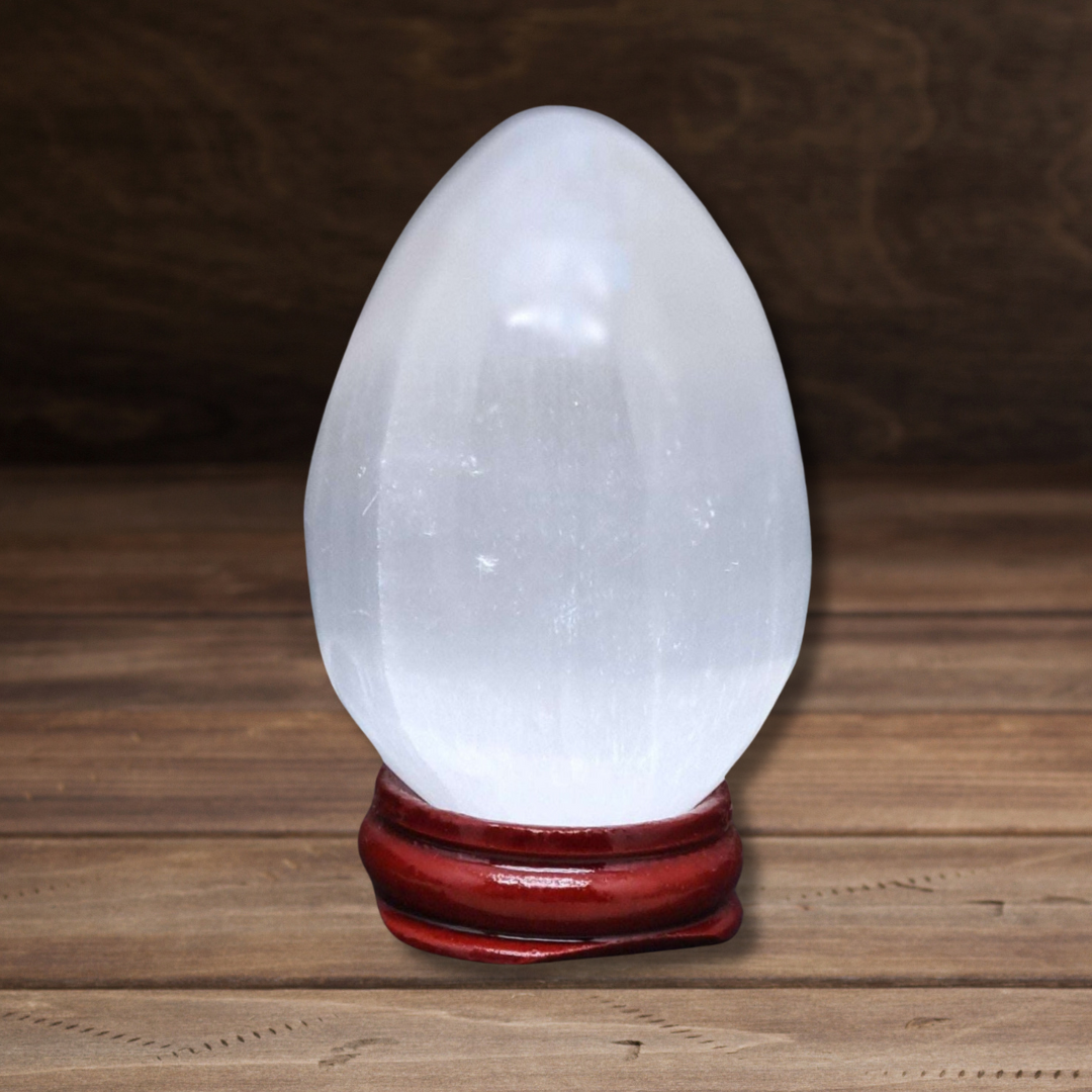 Œuf en Sélénite 151g (PRGFL386-4)