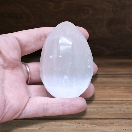 Œuf en Sélénite 151g (PRGFL386-4)