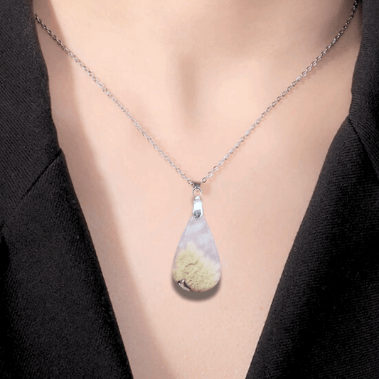 Pendentif en Agate tigrée à dendrites (PE1785) - ENAE Minéraux