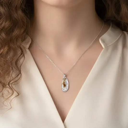 Pendentif en Géode d'Agate brute (PE1915 - 3)