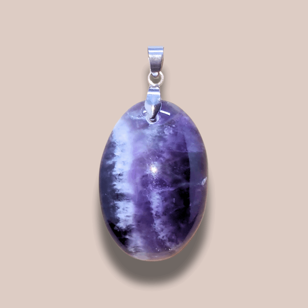Pendentif en Améthyste Chevron (PE1616-1)