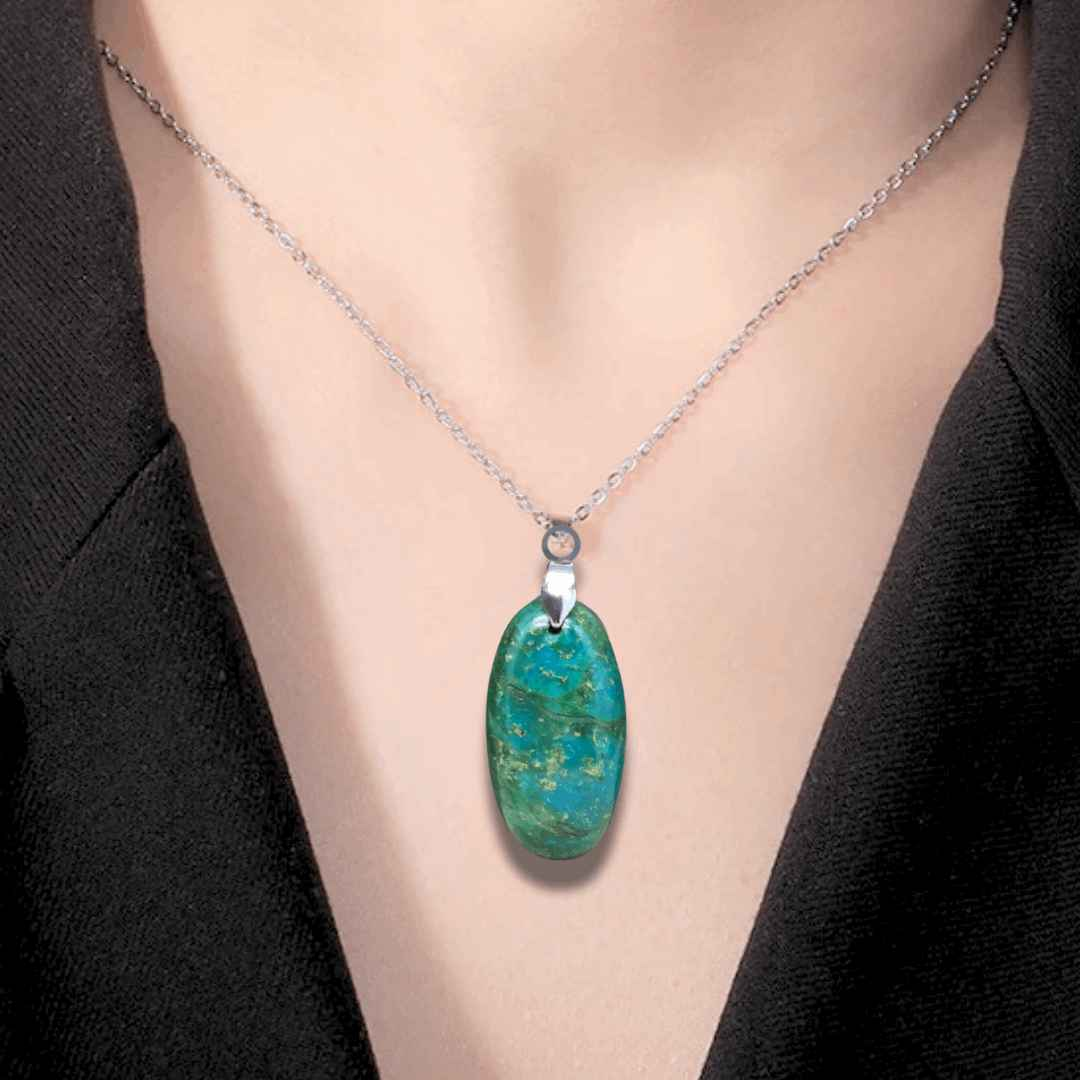 Pendentif en Chrysocolle (PE1648)