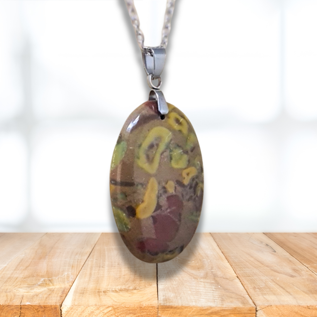 Pendentif en Jaspe Bambou (PE1237)