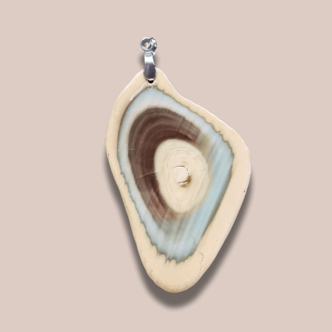 Pendentif biface en Jaspe Impérial (PE1105)