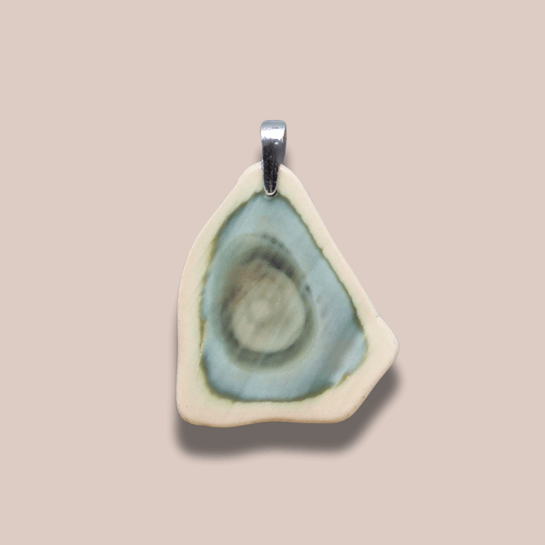 Pendentif biface en Jaspe Impérial (PE993)