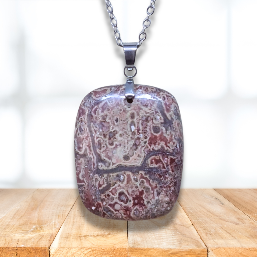 Pendentif en Jaspe Léopard (PE883) - ENAE Minéraux