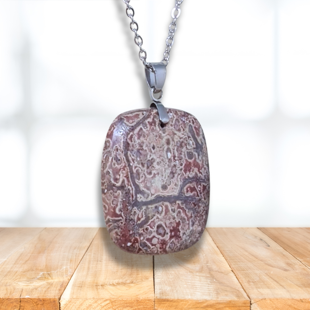 Pendentif en Jaspe Léopard (PE883) - ENAE Minéraux