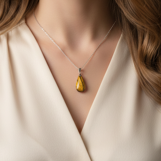 Pendentif en Œil de Tigre (PE1934)