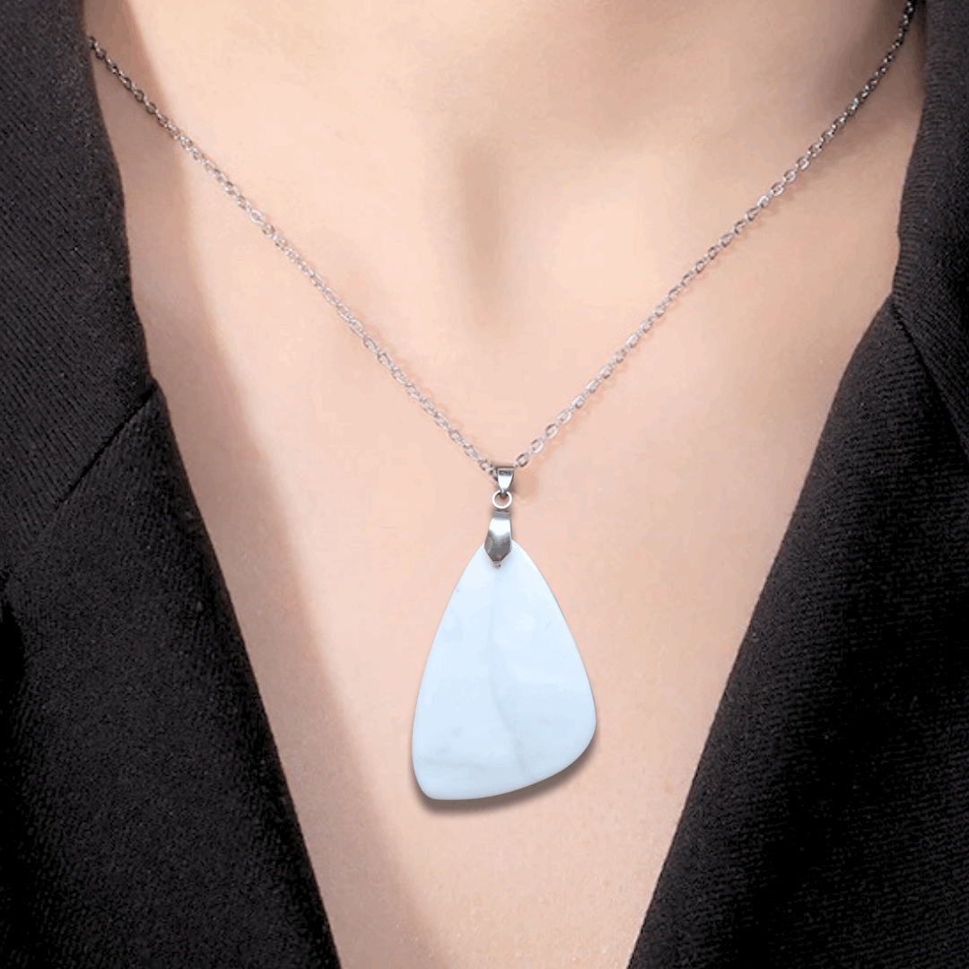 Pendentif en Opale blanche (PE1172-1) - ENAE Minéraux