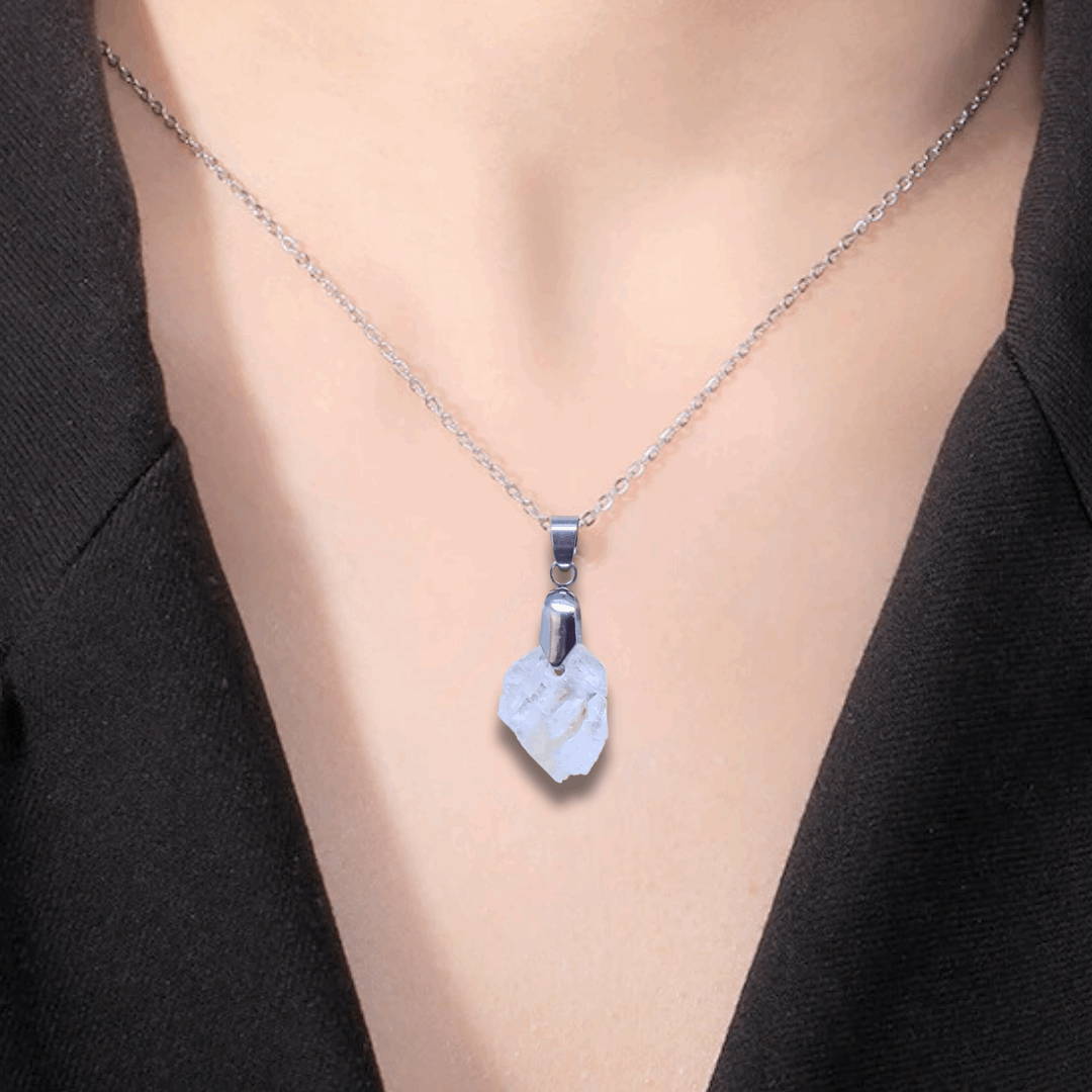 Pendentif en Quartz à âme brut (PE1928)