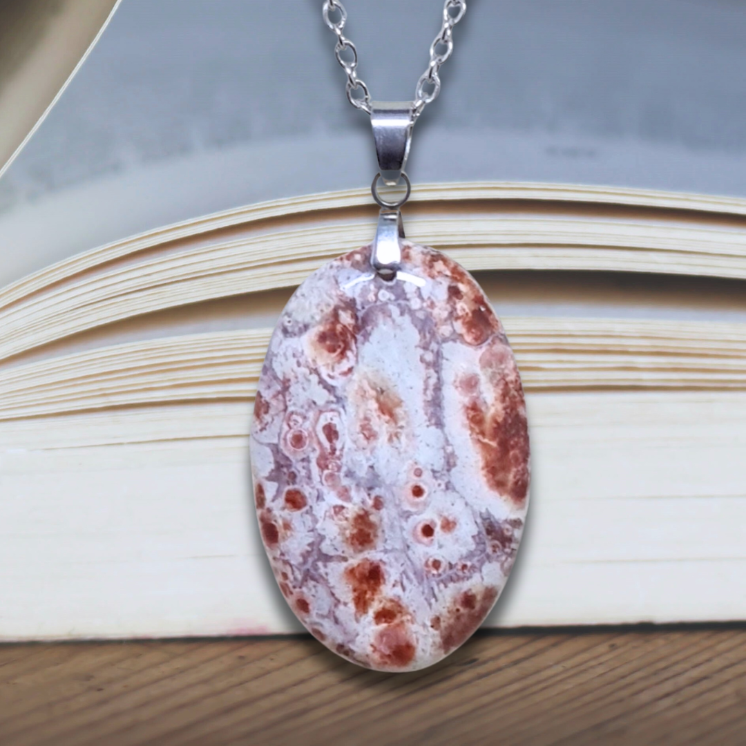 Pendentif en Rhyolite Œil d'Oiseau (PE836)