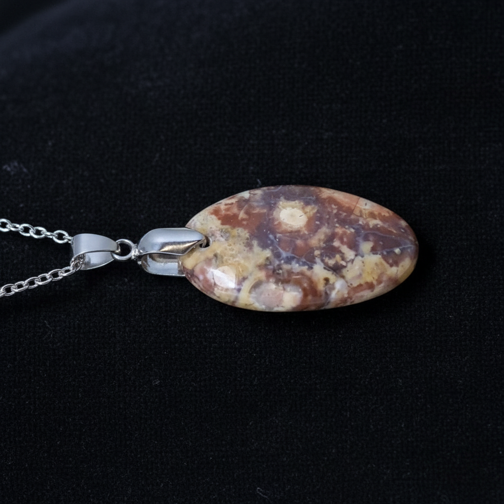 Pendentif en Rhyolite Œil d'Oiseau (PE837) - ENAE Minéraux