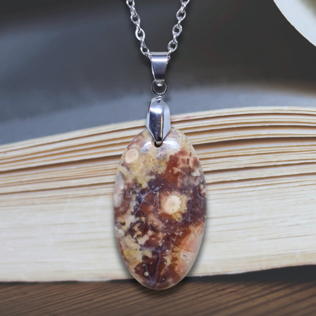 Pendentif en Rhyolite Œil d'Oiseau (PE837)