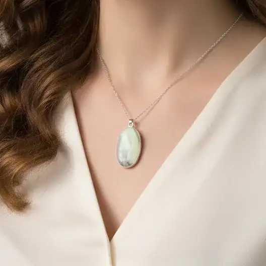 Pendentif serti en Serpentine (PE1730)