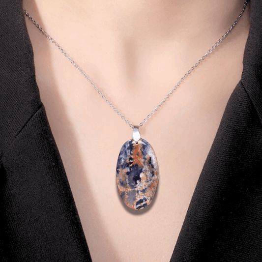 Pendentif en Sodalite et Cancrinite (PE1224)