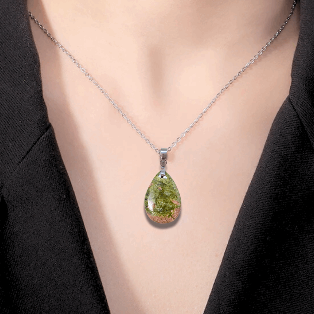 Pendentif en Unakite (PE972)