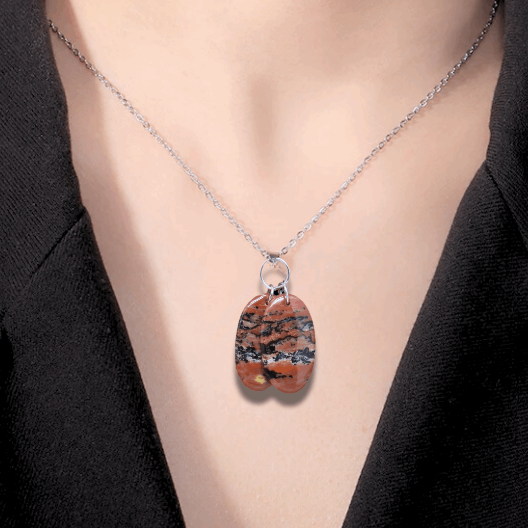 Pendentif en Agate dendritique (PE1974) - ENAE Minéraux