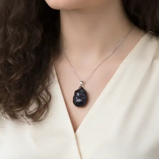 Pendentif Pixiu en Obsidienne Œil Céleste (PE1217 - 1)