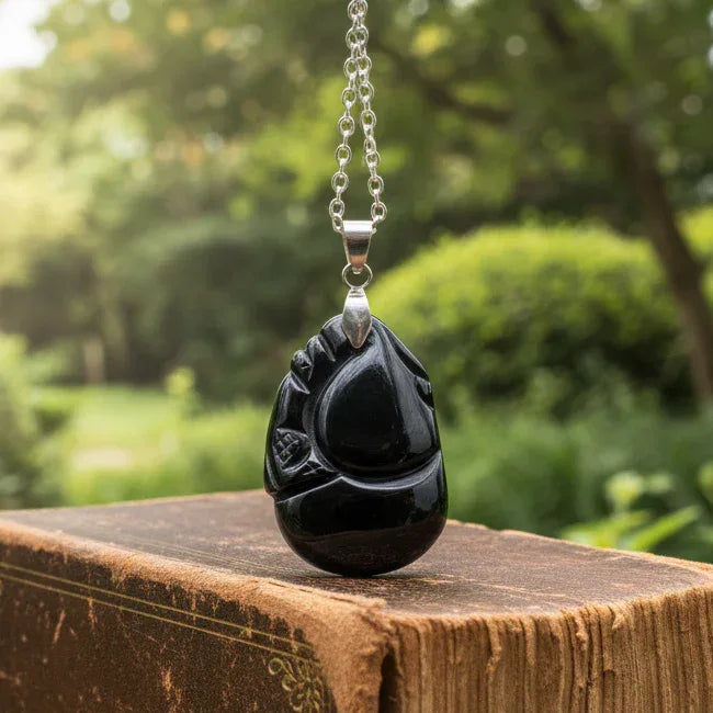 Pendentif Pixiu en Obsidienne Œil Céleste (PE1217-1)