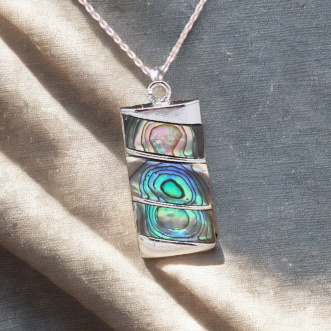 Pendentif serti en Abalone (PE1829-1)