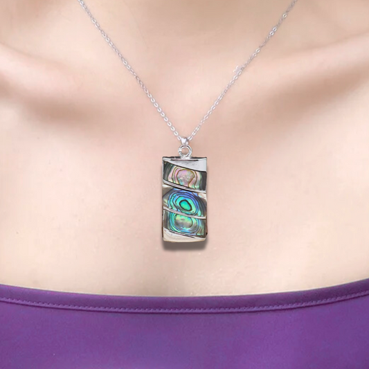 Pendentif serti en Abalone (PE1829-1)