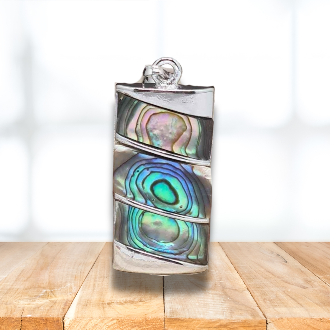 Pendentif serti en Abalone (PE1829-1) - ENAE Minéraux