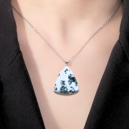 Pendentif en Agate Arbre (PE1486-2)