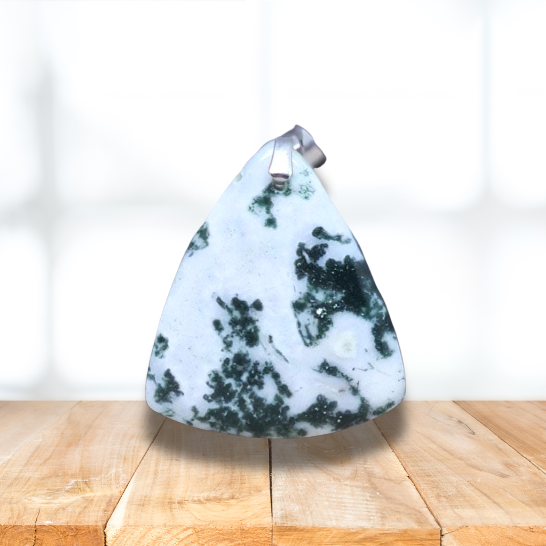 Pendentif en Agate Arbre (PE1486-2)