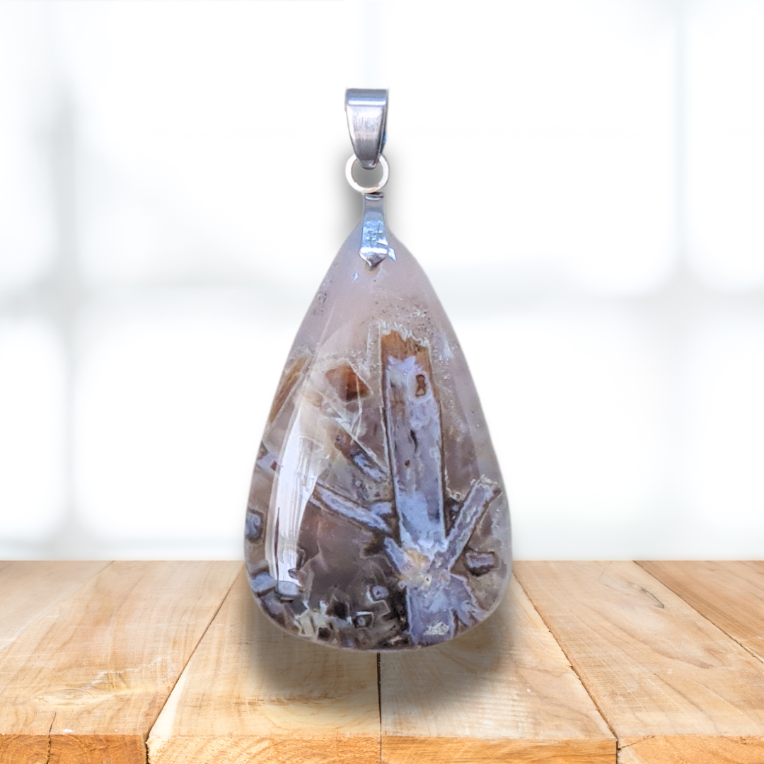Pendentif en Agate bâton (PE1806)