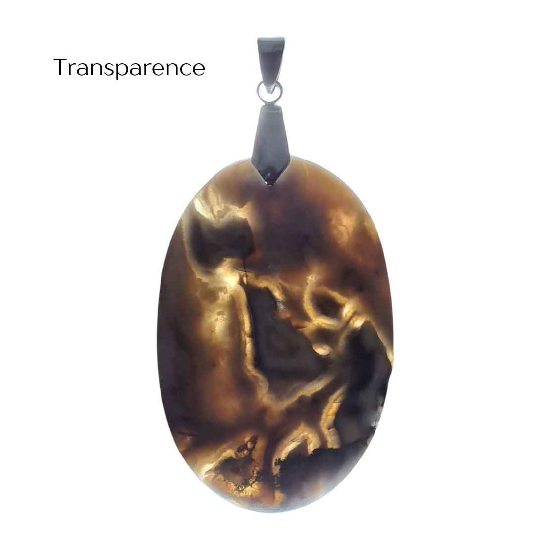Pendentif en Agate mexicaine (PE2036) - ENAE Minéraux