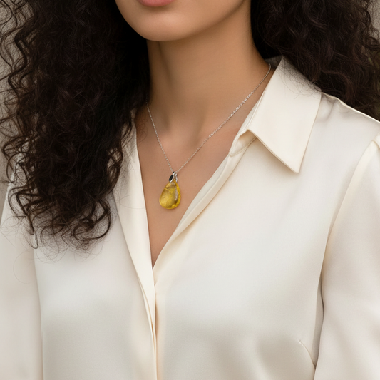 Pendentif en Ambre (PE1917-1)