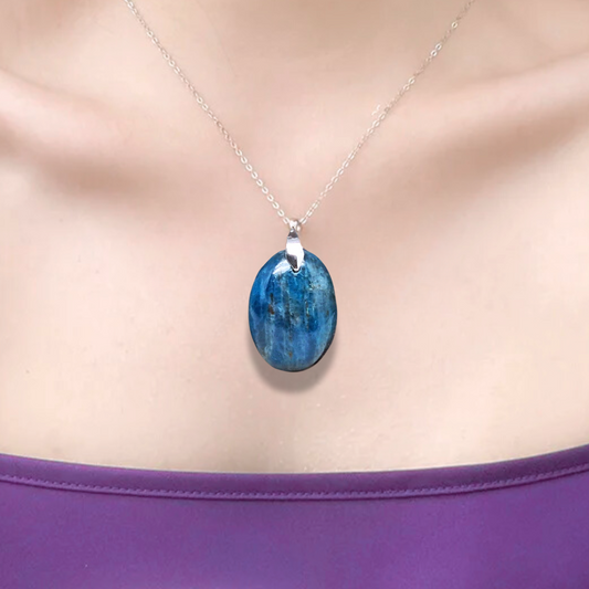 Pendentif en Apatite bleue (PE1652)
