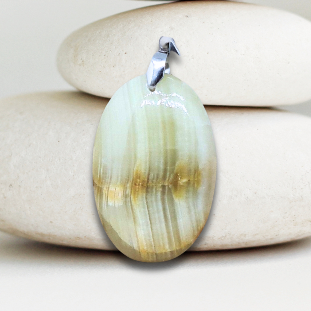 Pendentif en Aragonite et Calcite (PE1147-5)
