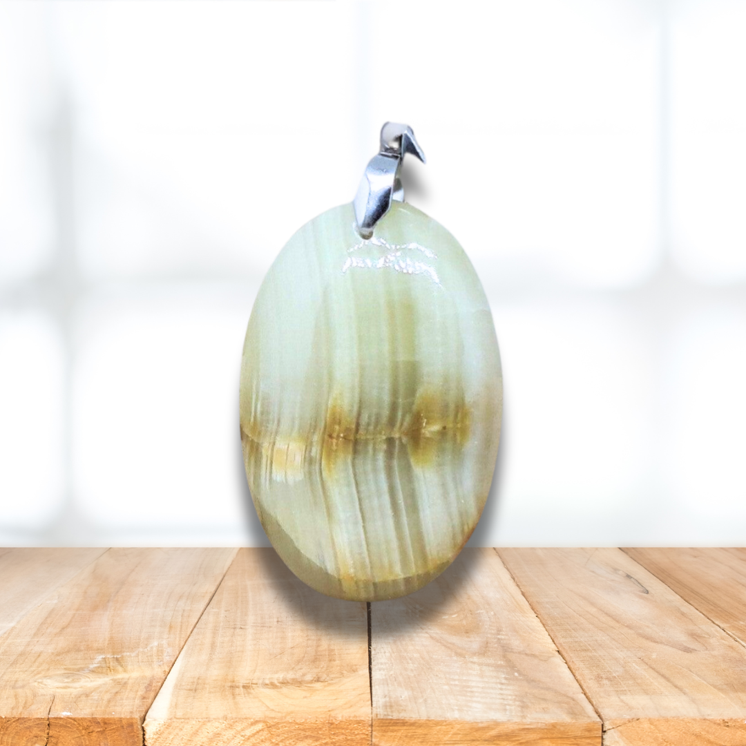 Pendentif en Aragonite et Calcite (PE1147-5) - ENAE Minéraux