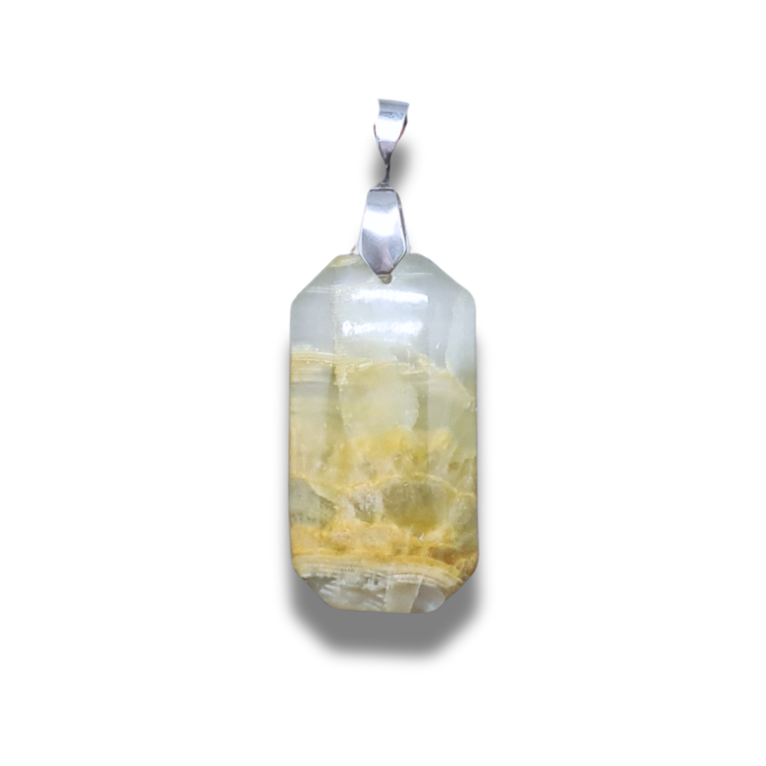 Pendentif en Calcite et Aragonite (PE1423-2) - ENAE Minéraux