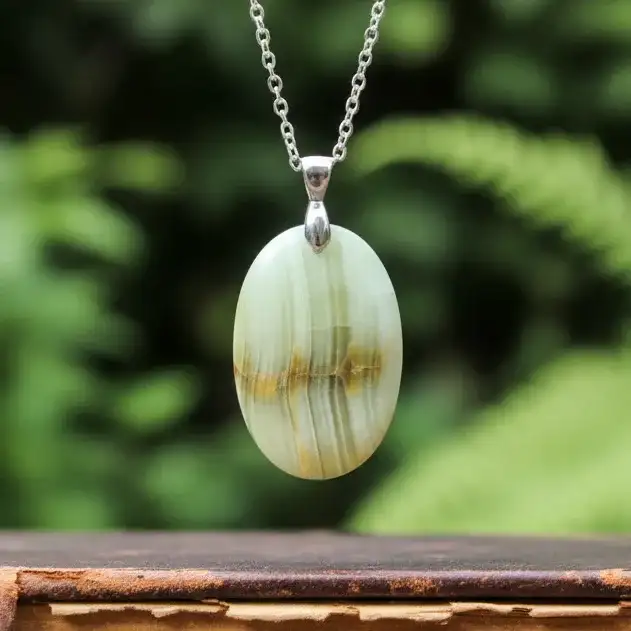 Pendentif en Aragonite et Calcite (PE1147 - 5)