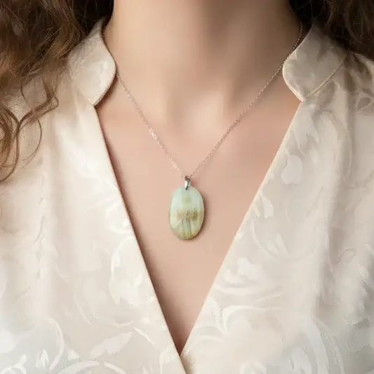 Pendentif en Aragonite et Calcite (PE1147 - 5)