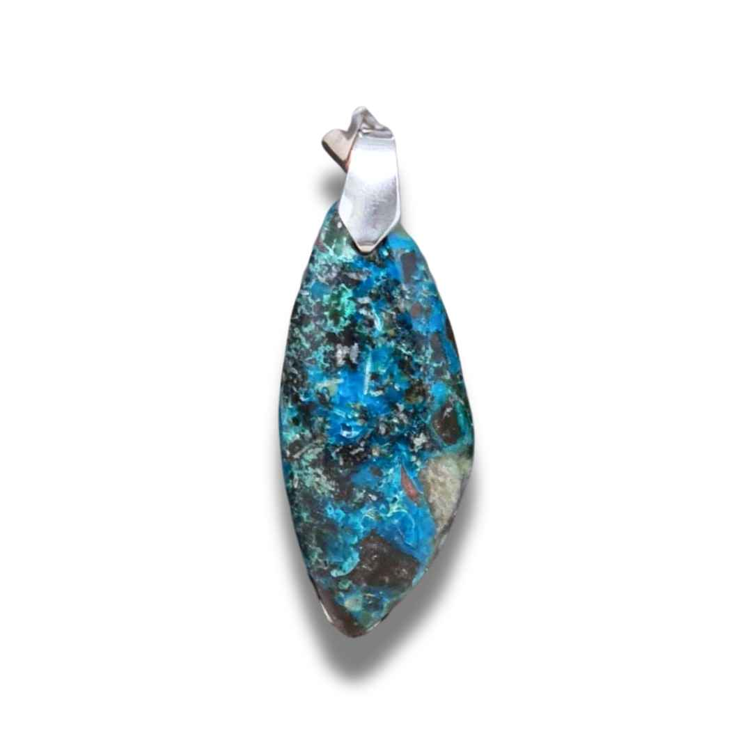 Pendentif en Chrysocolle (PE1220-2) - ENAE Minéraux