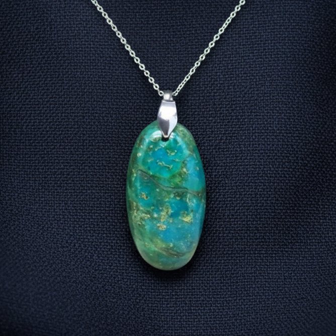 Pendentif en Chrysocolle (PE1648)