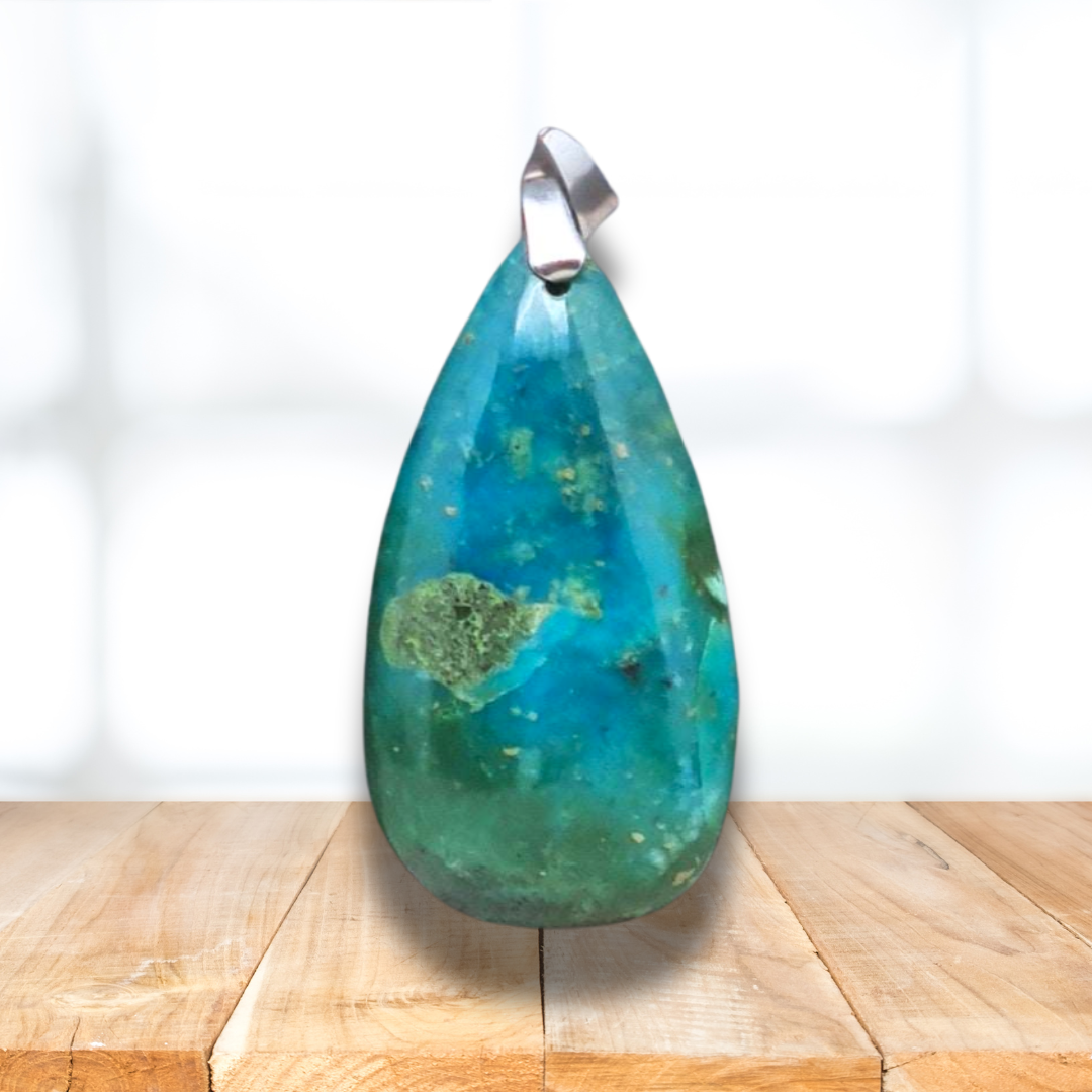 Pendentif en Chrysocolle (PE1647) - ENAE Minéraux