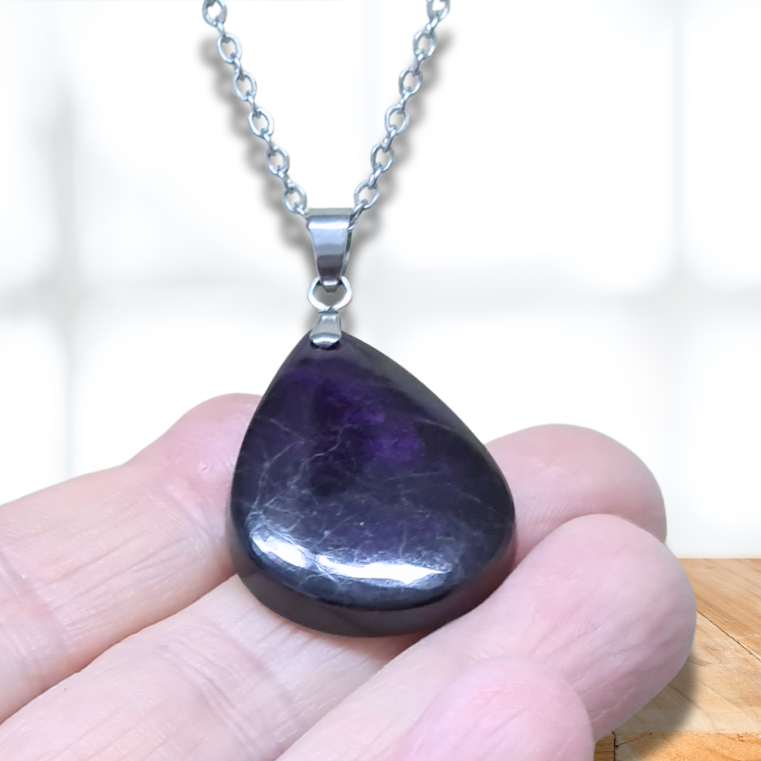 Pendentif en Purpurite (PE1157-2) - ENAE Minéraux