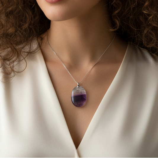 Pendentif en Fluorite (PE714)