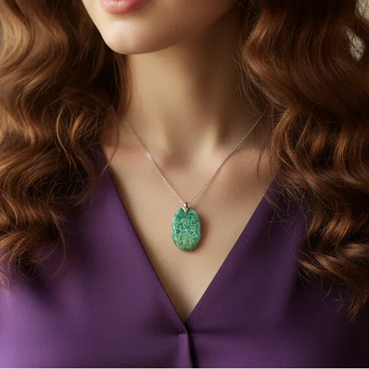 Pendentif en Fuchsite (PE1970)