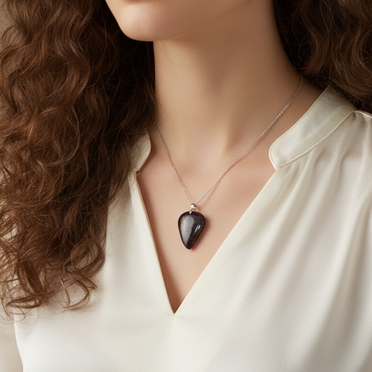 Pendentif en Grenat Pyrope (PE1823)