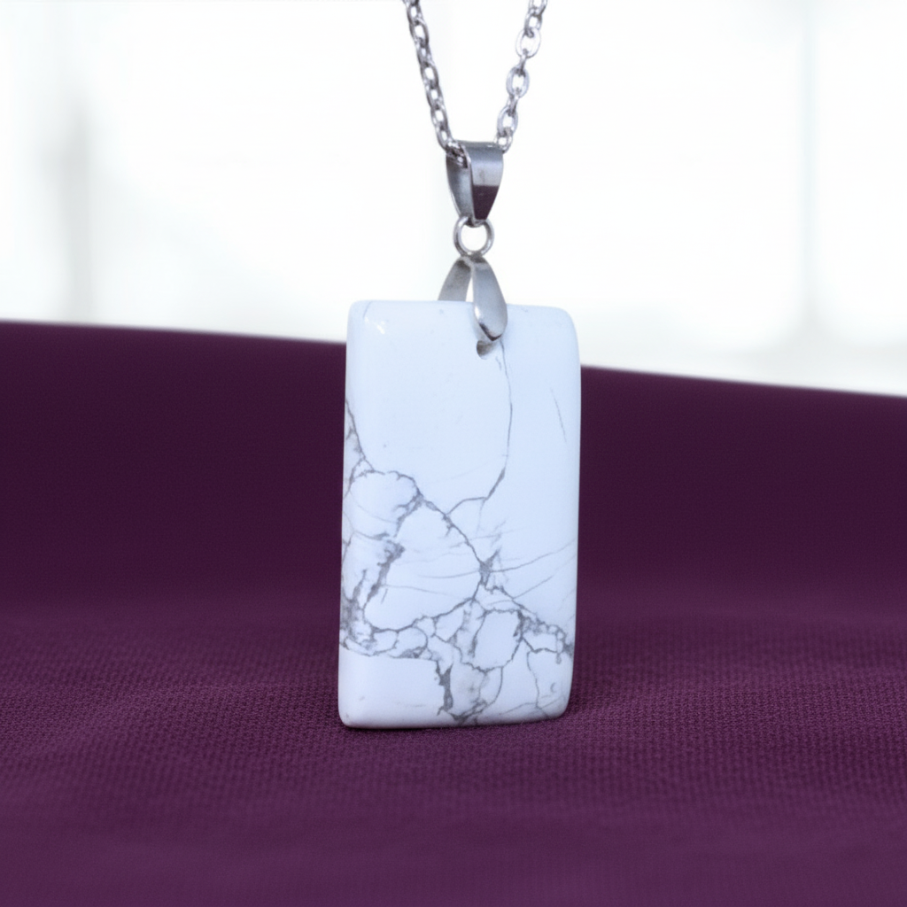 Pendentif en Howlite (PE981)
