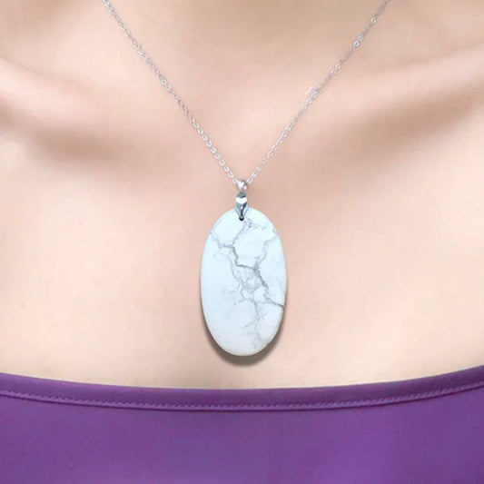 Pendentif en Howlite (PE781)