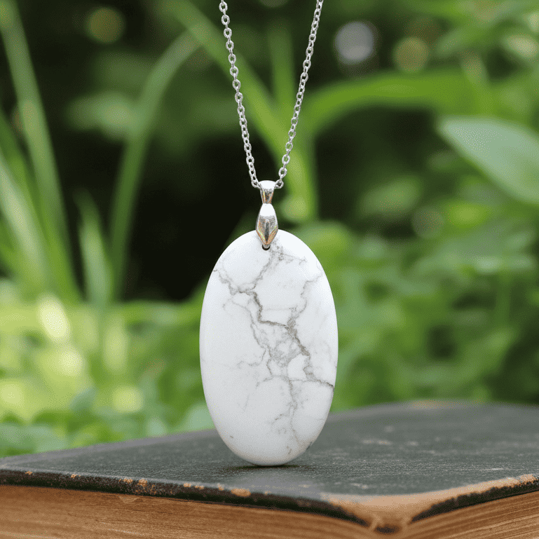 Pendentif en Howlite (PE781)