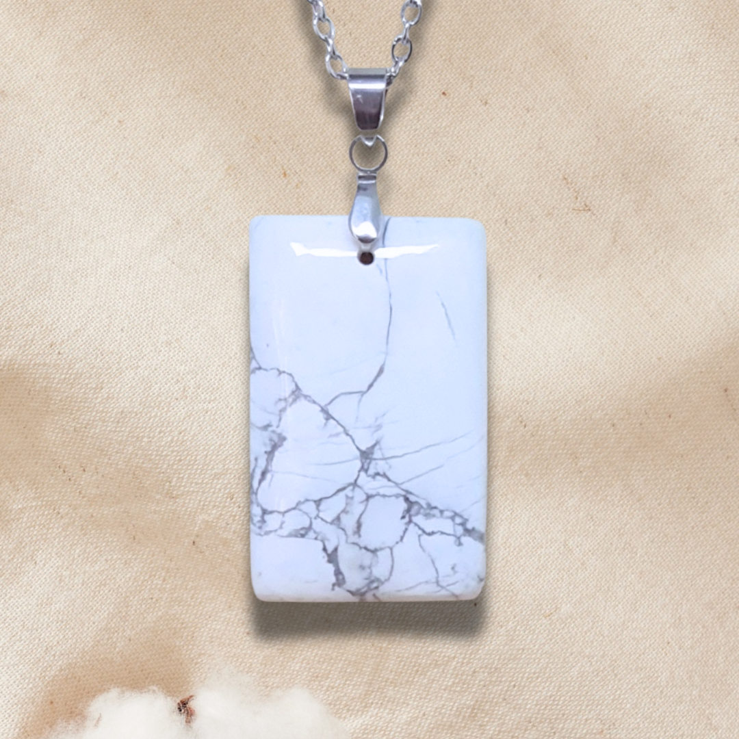 Pendentif en Howlite (PE981)